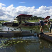 Skylane 16 on floats-water